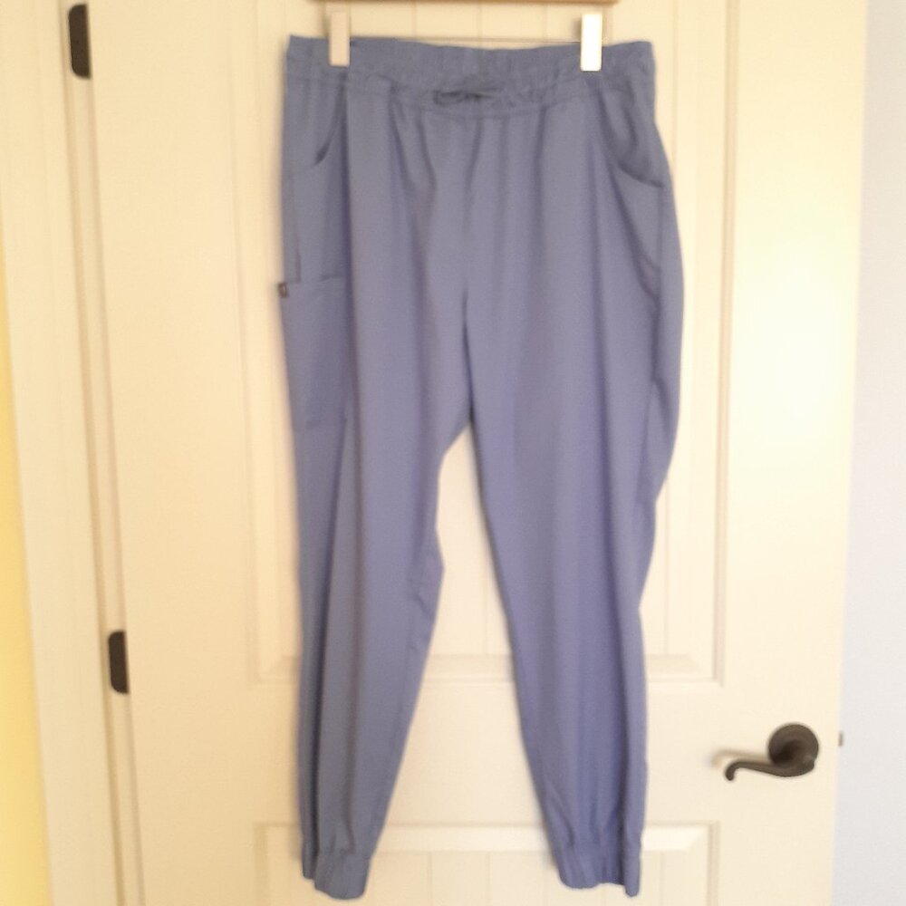 Jaanuu Women's Classics Jogger in Ceil Blue Size XL